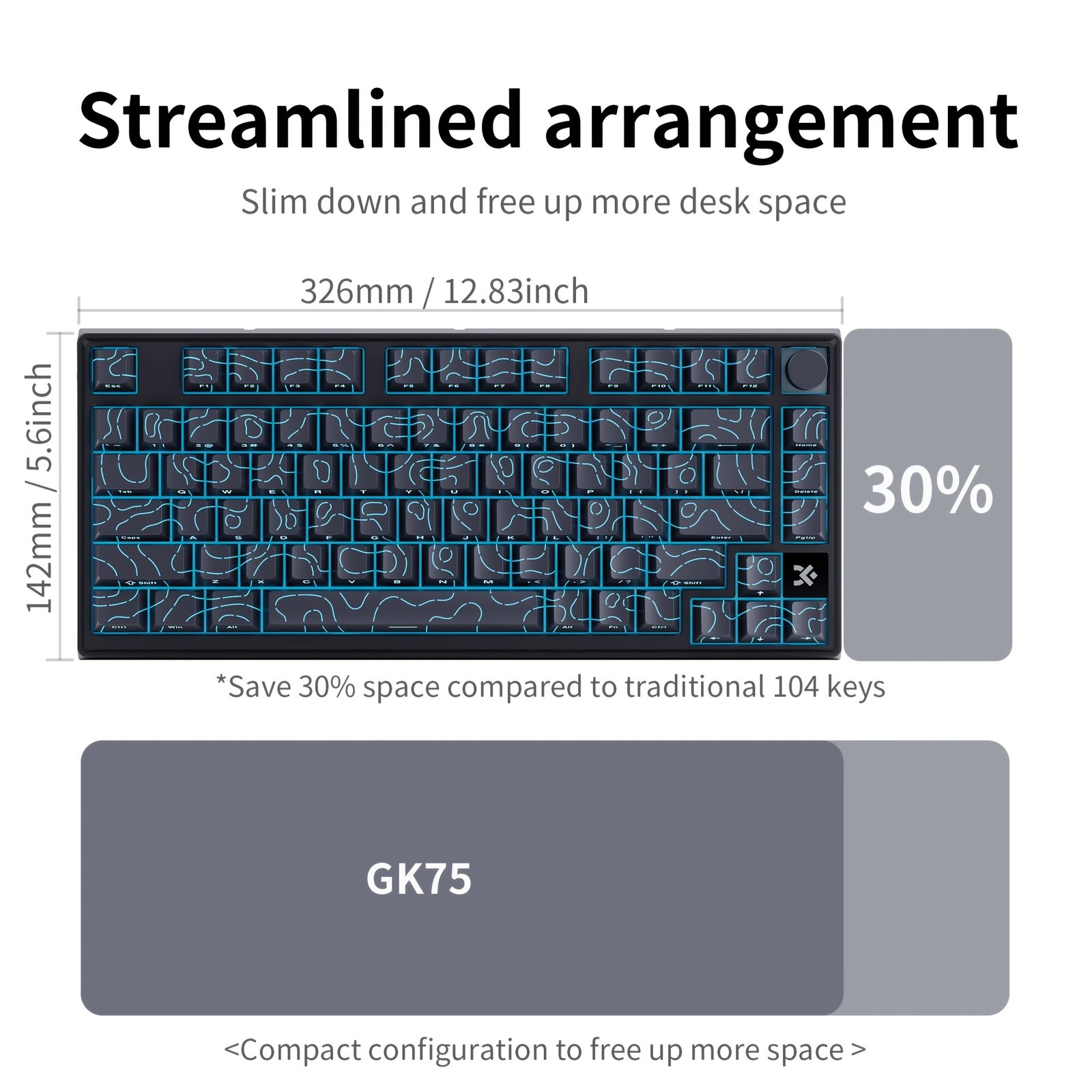 SKYLOONG GK75 Wired Gaming Keyboard - Image 2