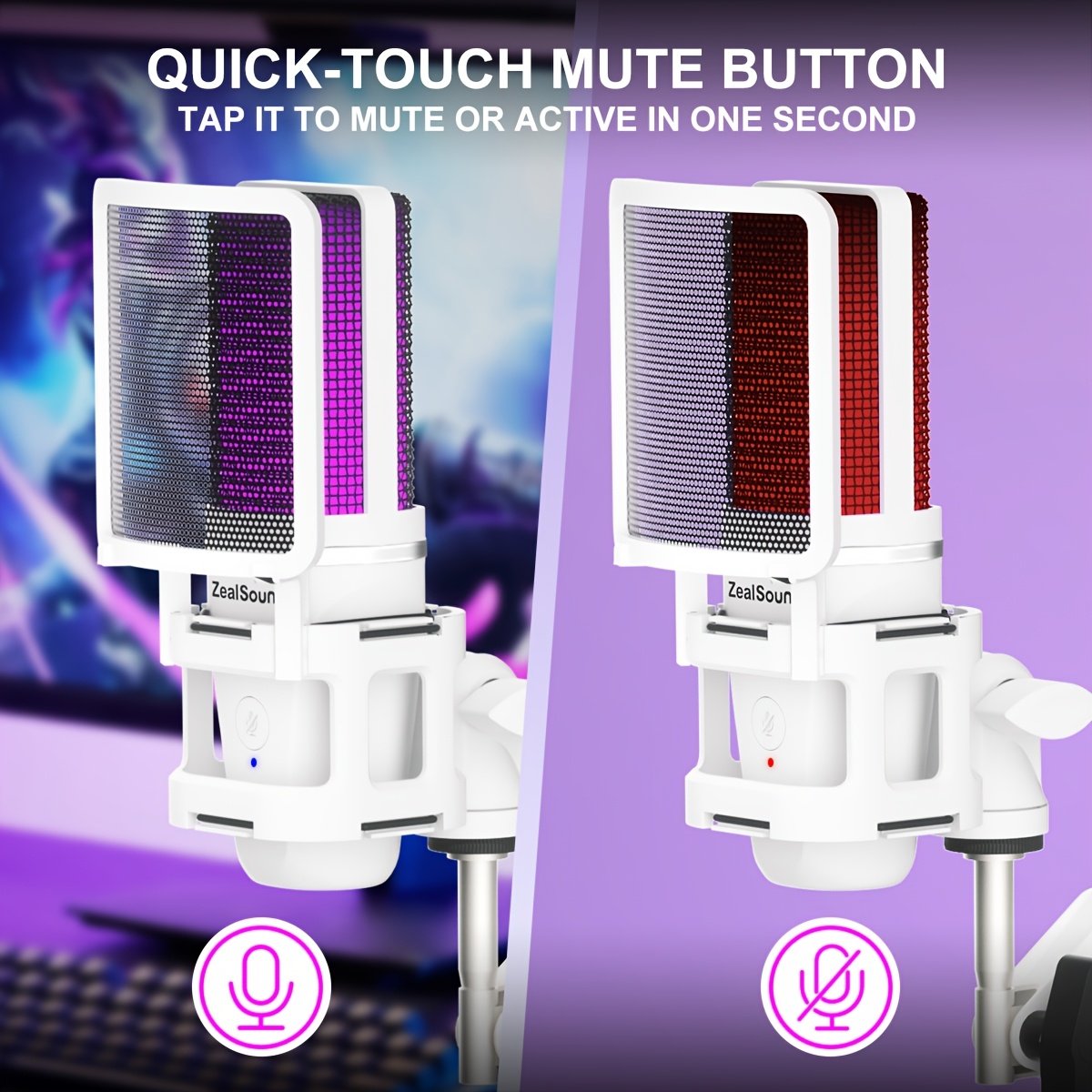 ZealSound USB A68S Condenser Microphone. - Image 4