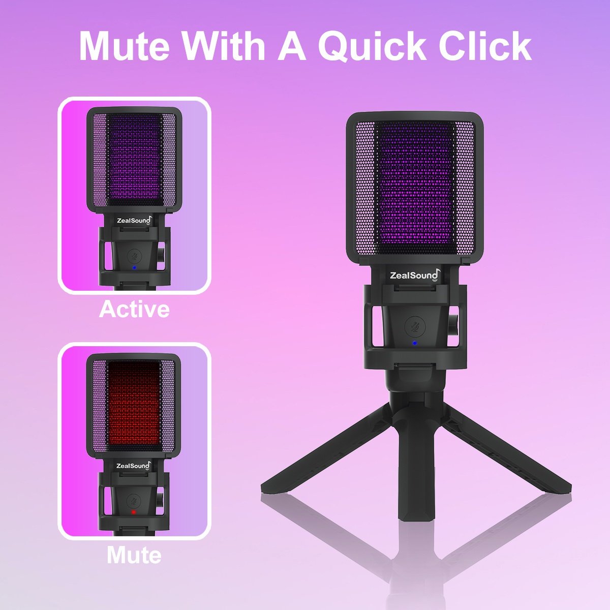 ZealSound USB A68S Condenser Microphone. - Image 10